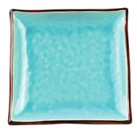 Duży kwadratowy talerz z serii Glassy Blue